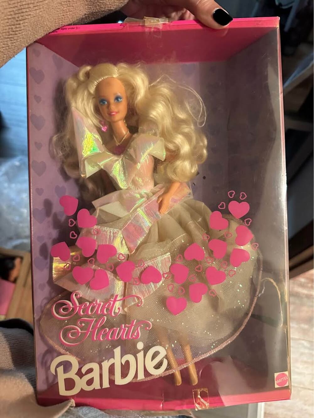 VINTAGE 1992 Mattel SECRET HEARTS Barbie 7902 Original Box - Vtg - Playline Doll